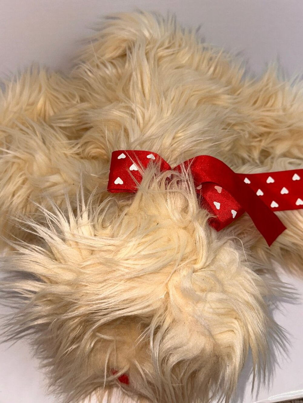 VTG NWT Animal Adventure Dog 14” Shaggy Dog Puppy Plush Red Bow & Nose 2007